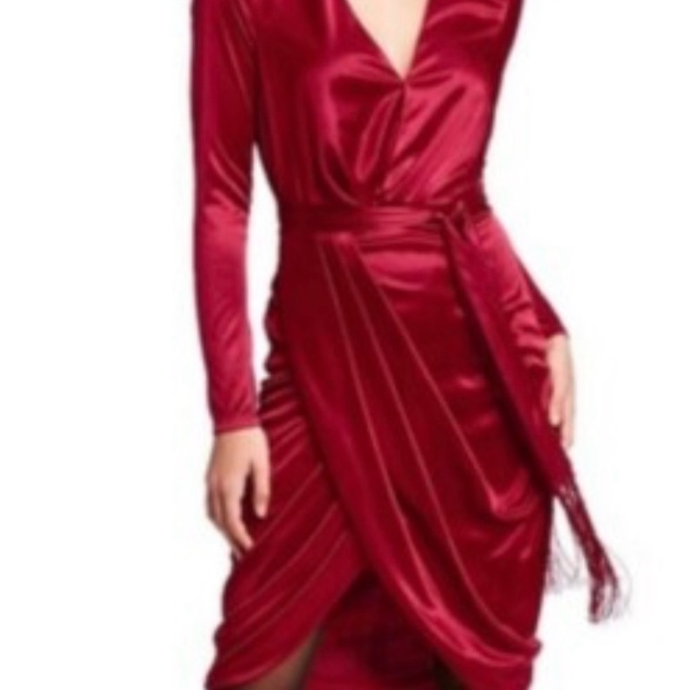 Altuzarra Deep Red Long Sleeve Dress